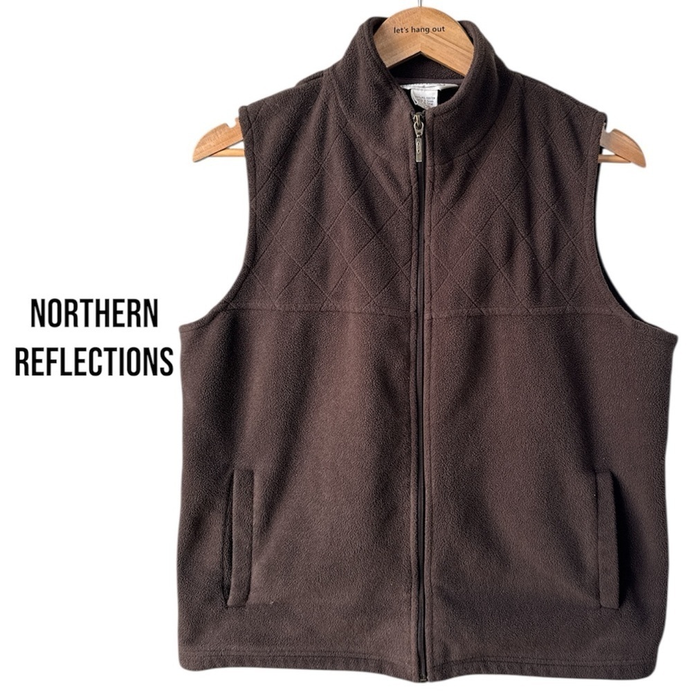 VINTAGE Fleece Vest | Brown | Women’s Large